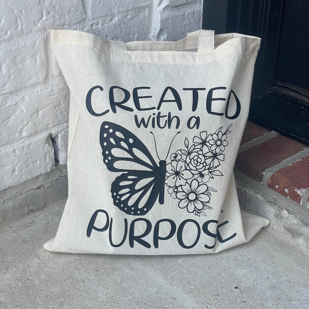 Created With A Purpose Tote Bag