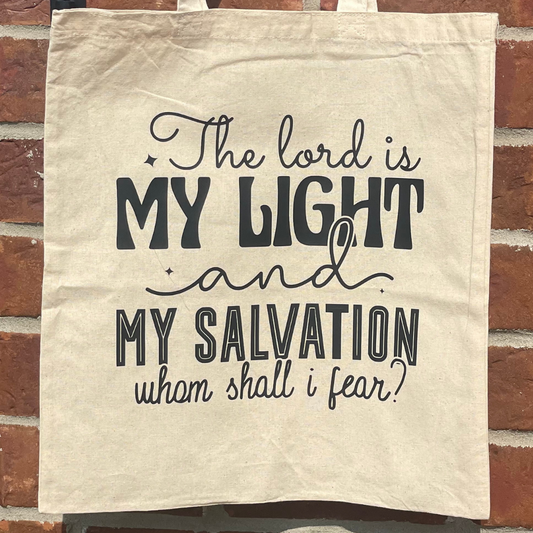 Psalm 27 Tote Bag