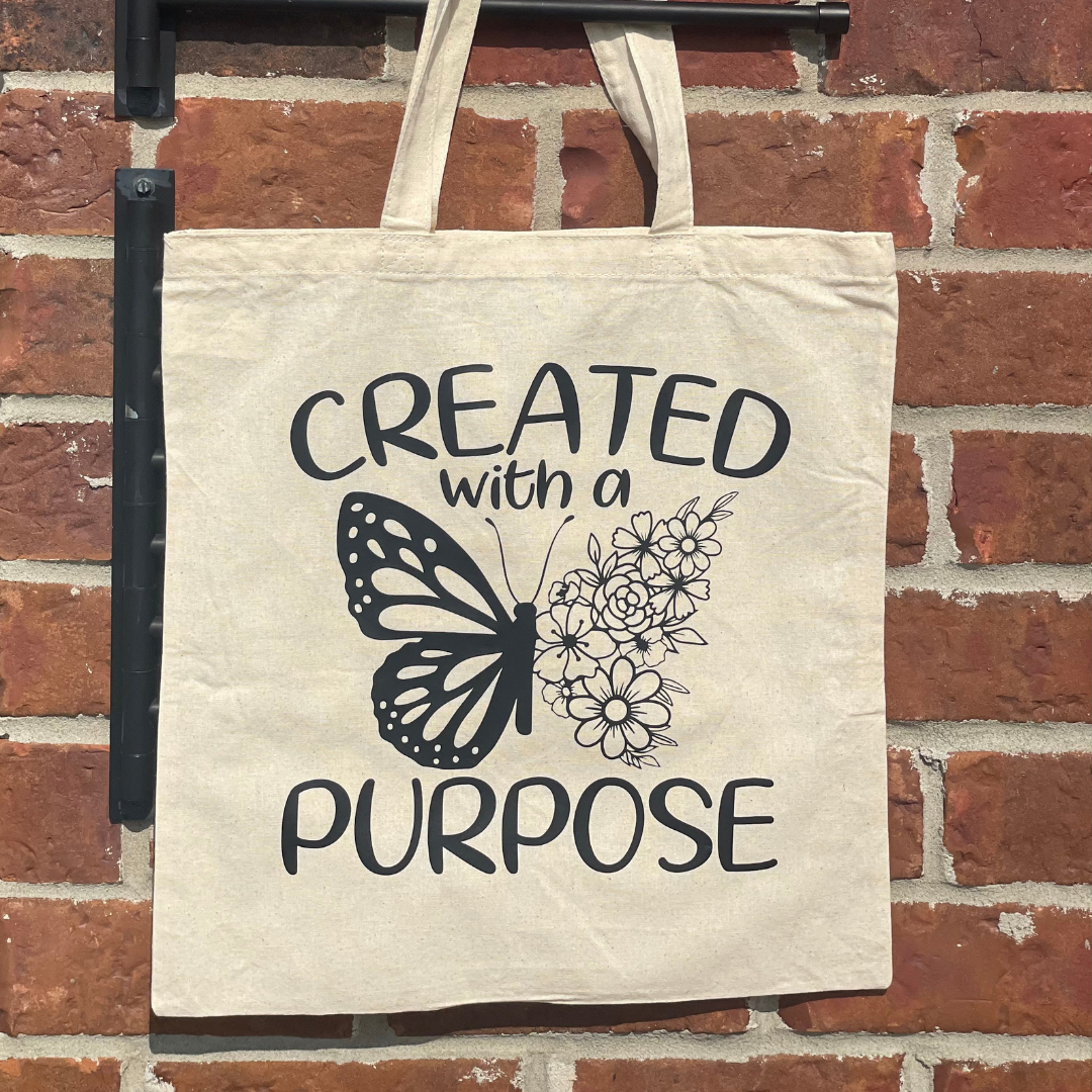 Created With A Purpose Tote Bag